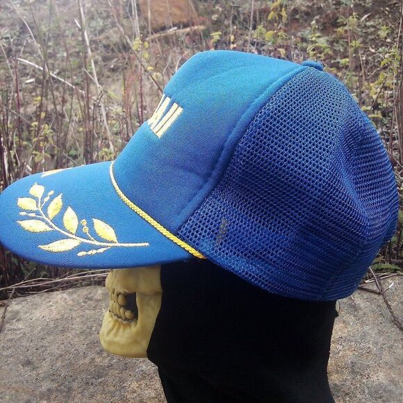 Vintage Hawaii Scrambled Eggs Rope Snap Back Trucker Hat - Picture 7 of 7